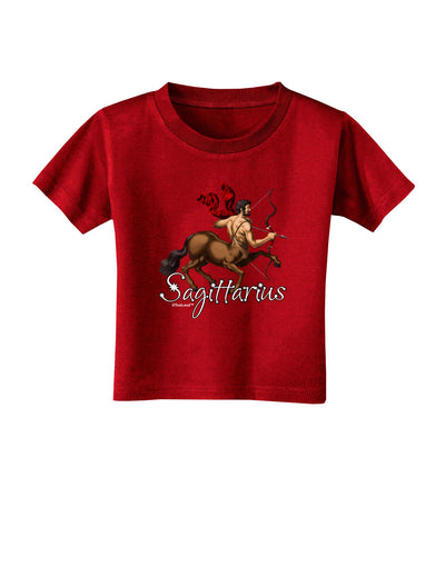 Sagittarius Color Illustration Toddler T-Shirt Dark-Toddler T-Shirt-TooLoud-Red-2T-Davson Sales