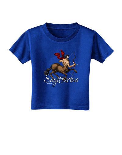 Sagittarius Color Illustration Toddler T-Shirt Dark-Toddler T-Shirt-TooLoud-Royal-Blue-2T-Davson Sales