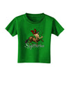 Sagittarius Color Illustration Toddler T-Shirt Dark-Toddler T-Shirt-TooLoud-Clover-Green-2T-Davson Sales