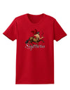 Sagittarius Color Illustration Womens Dark T-Shirt-TooLoud-Red-X-Small-Davson Sales