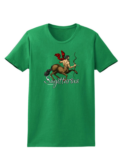 Sagittarius Color Illustration Womens Dark T-Shirt-TooLoud-Kelly-Green-X-Small-Davson Sales