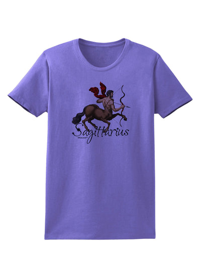 Sagittarius Color Illustration Womens T-Shirt-Womens T-Shirt-TooLoud-Violet-X-Small-Davson Sales