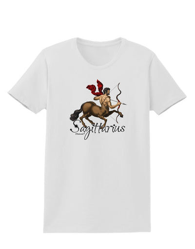 Sagittarius Color Illustration Womens T-Shirt-Womens T-Shirt-TooLoud-White-X-Small-Davson Sales