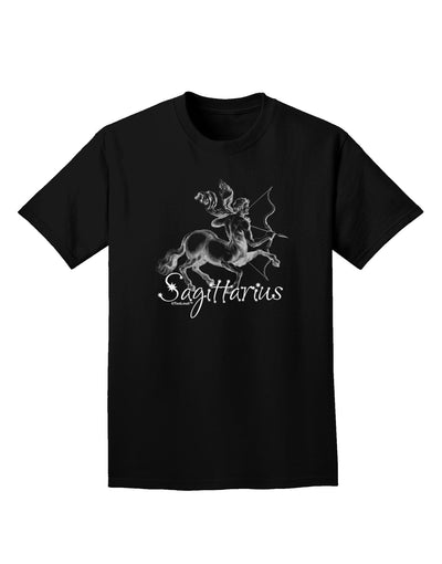 Sagittarius Illustration Adult Dark T-Shirt-Mens T-Shirt-TooLoud-Black-Small-Davson Sales