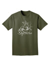 Sagittarius Illustration Adult Dark T-Shirt-Mens T-Shirt-TooLoud-Military-Green-Small-Davson Sales