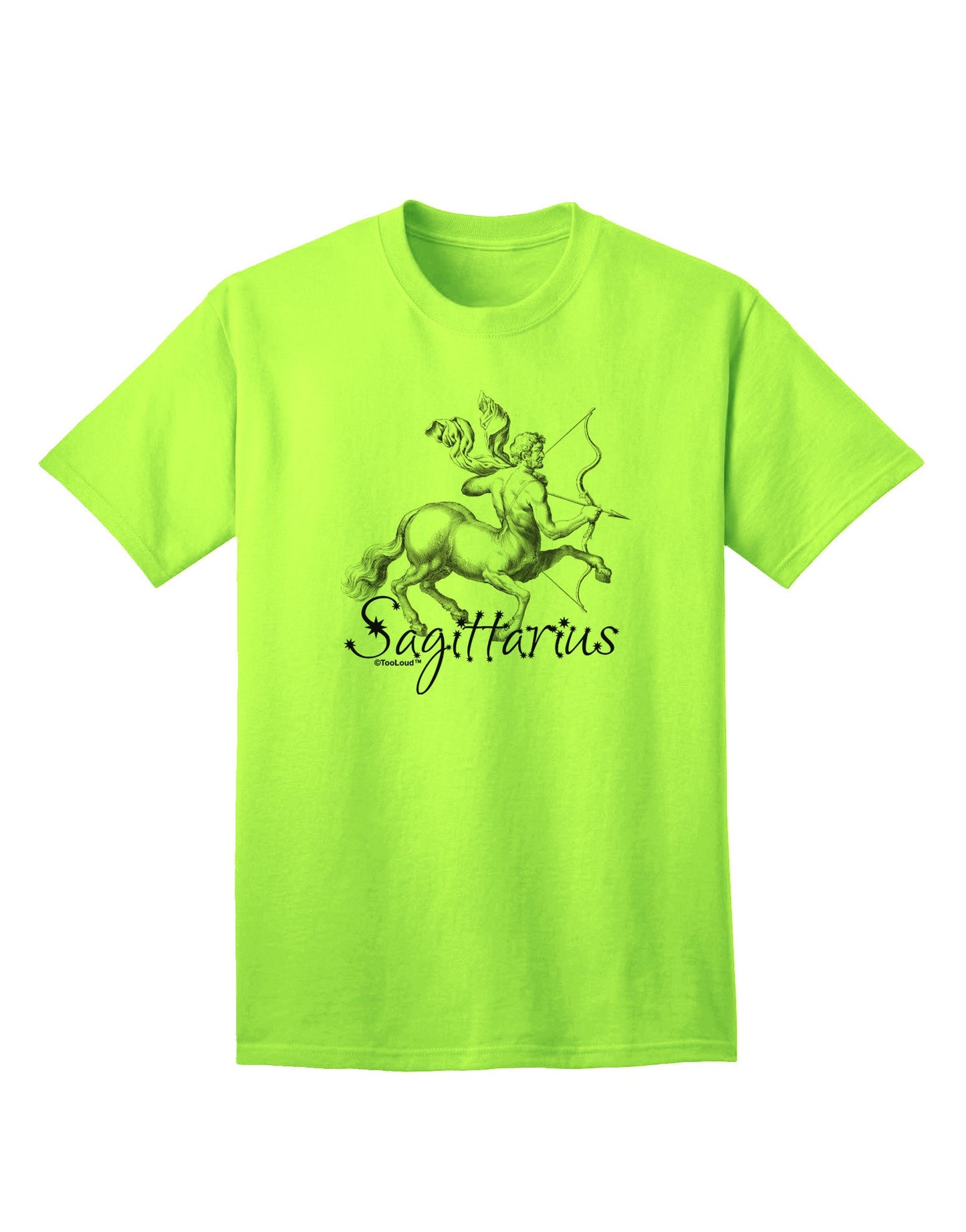 Sagittarius Illustration Adult T-Shirt-Mens T-Shirt-TooLoud-Neon-Green-Small-Davson Sales
