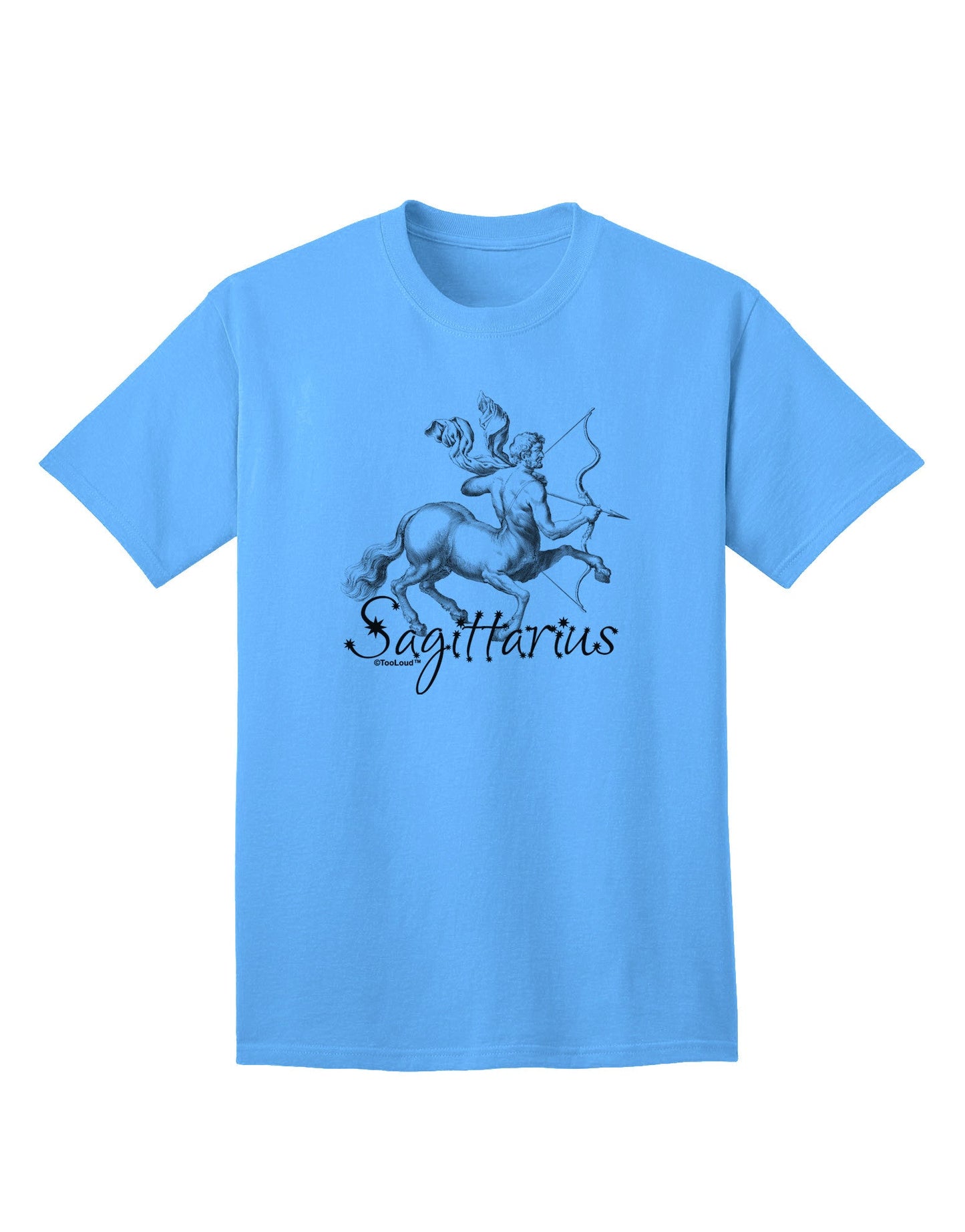 Sagittarius Illustration Adult T-Shirt-Mens T-Shirt-TooLoud-Aquatic-Blue-Small-Davson Sales