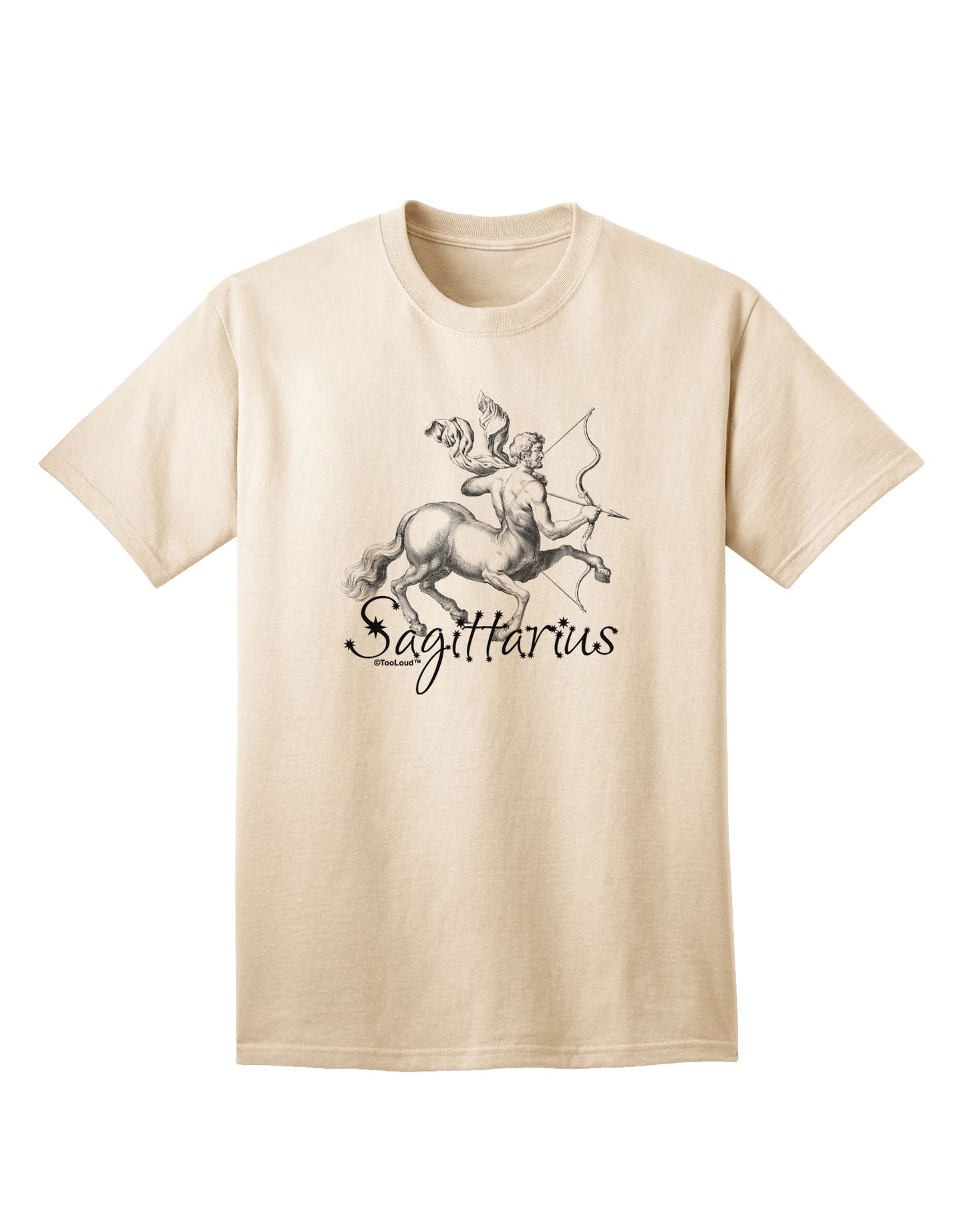 Sagittarius Illustration Adult T-Shirt-Mens T-Shirt-TooLoud-Natural-Small-Davson Sales