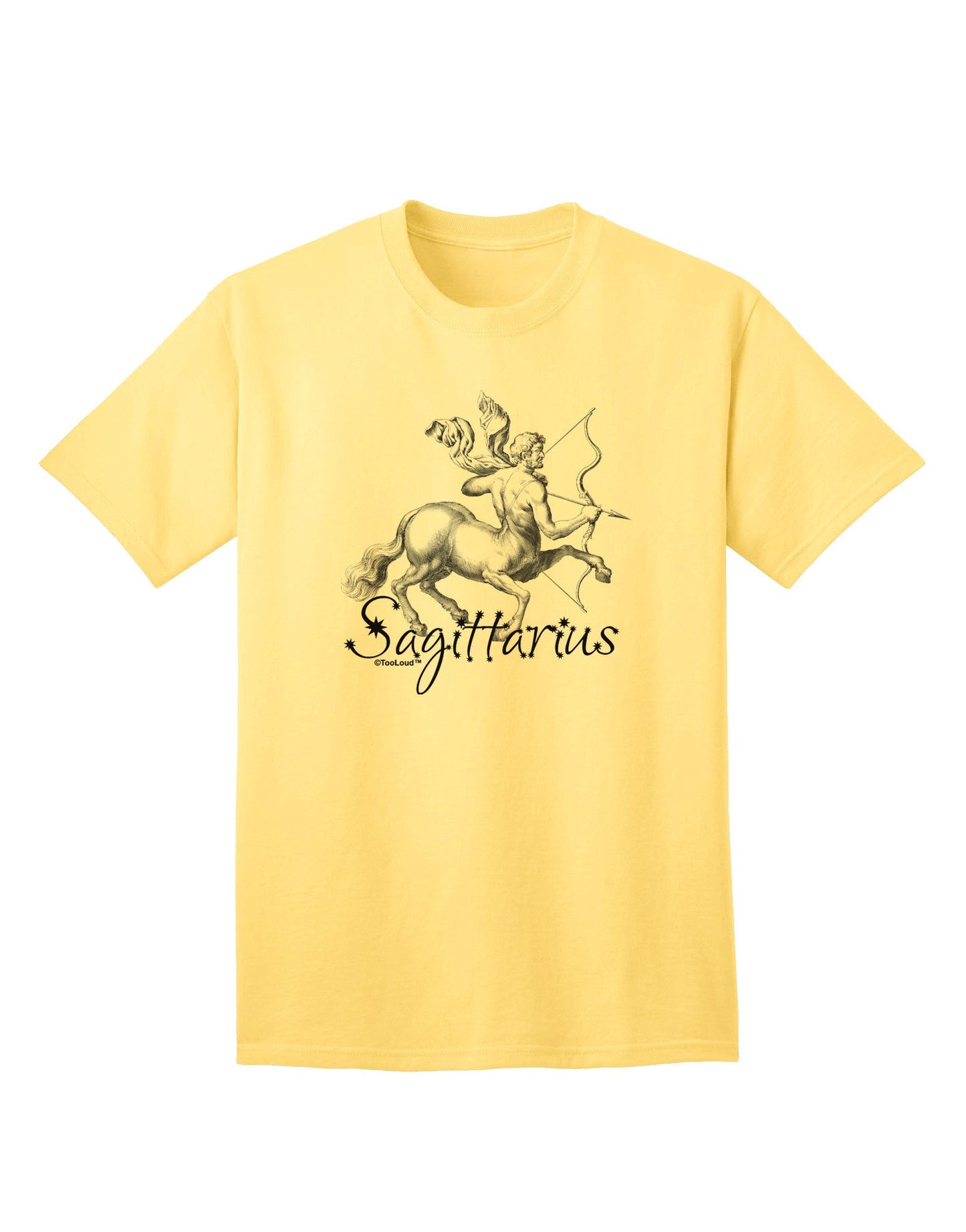 Sagittarius Illustration Adult T-Shirt-Mens T-Shirt-TooLoud-Yellow-Small-Davson Sales