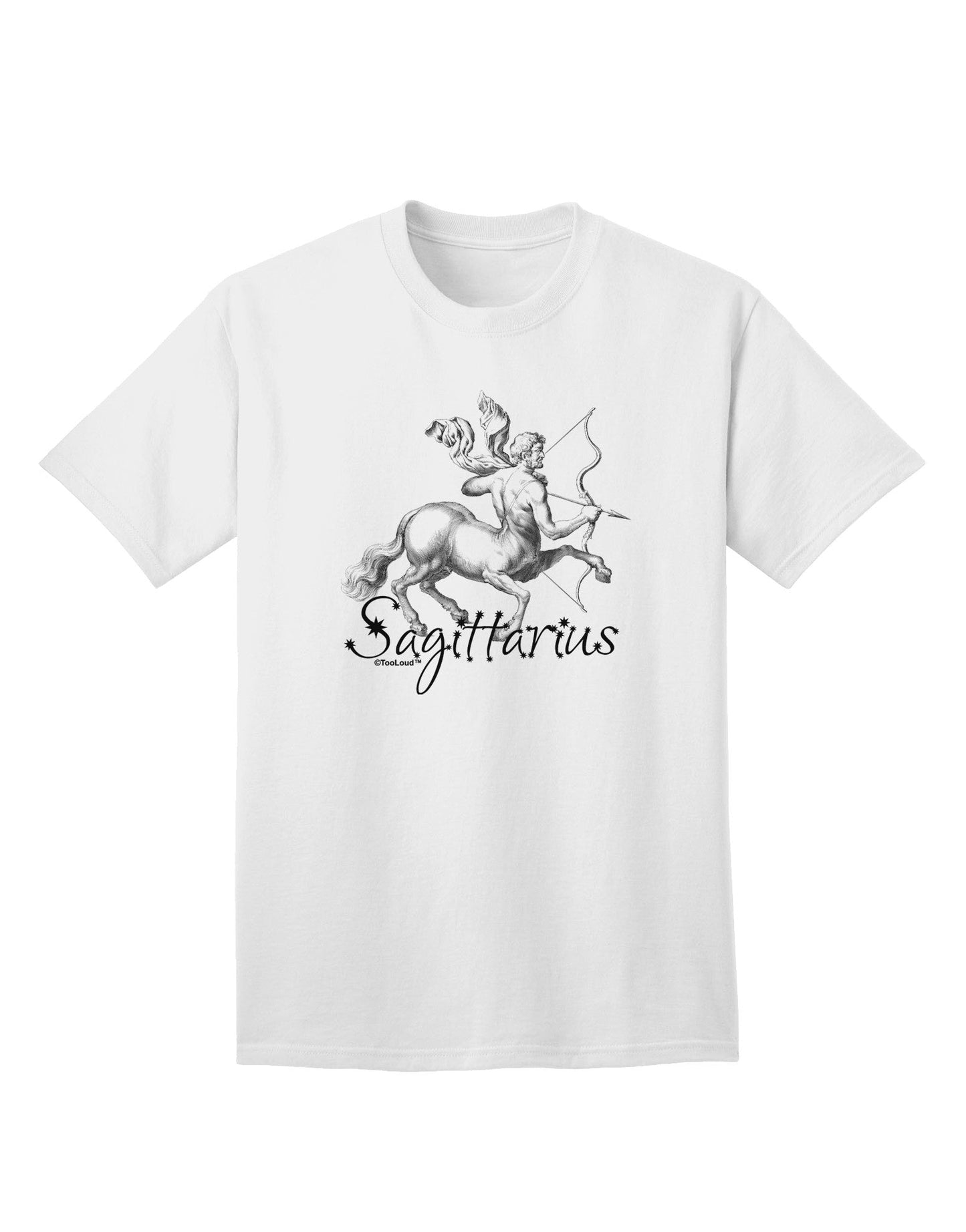 Sagittarius Illustration Adult T-Shirt-Mens T-Shirt-TooLoud-White-Small-Davson Sales