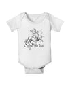 Sagittarius Illustration Baby Romper Bodysuit-Baby Romper-TooLoud-White-06-Months-Davson Sales