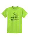 Sagittarius Illustration Childrens T-Shirt-Childrens T-Shirt-TooLoud-Lime-Green-X-Small-Davson Sales