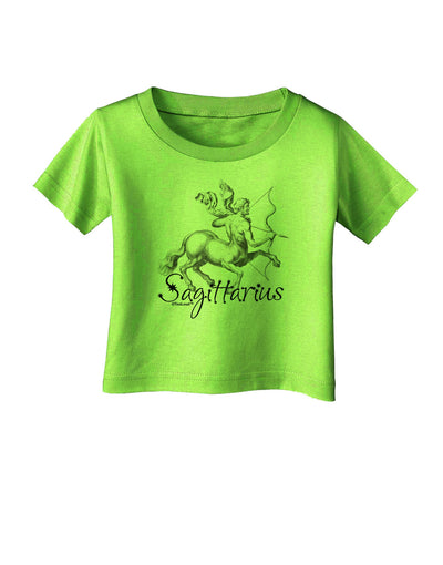 Sagittarius Illustration Infant T-Shirt-Infant T-Shirt-TooLoud-Lime-Green-06-Months-Davson Sales