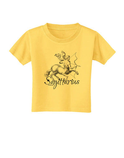 Sagittarius Illustration Toddler T-Shirt-Toddler T-Shirt-TooLoud-Yellow-2T-Davson Sales