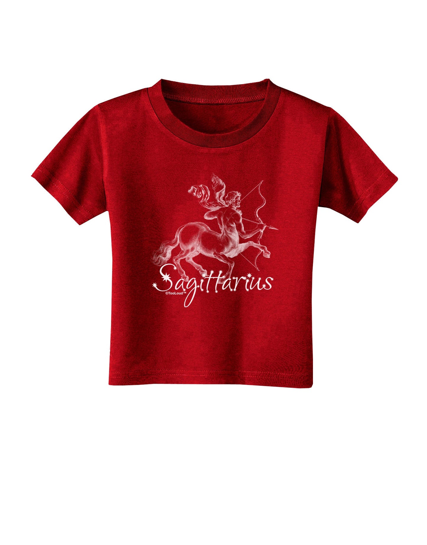 Sagittarius Illustration Toddler T-Shirt Dark-Toddler T-Shirt-TooLoud-Red-2T-Davson Sales