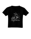 Sagittarius Illustration Toddler T-Shirt Dark-Toddler T-Shirt-TooLoud-Black-2T-Davson Sales