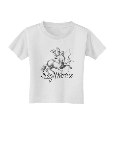 Sagittarius Illustration Toddler T-Shirt-Toddler T-Shirt-TooLoud-White-2T-Davson Sales