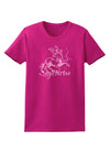 Sagittarius Illustration Womens Dark T-Shirt-TooLoud-Hot-Pink-Small-Davson Sales