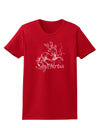 Sagittarius Illustration Womens Dark T-Shirt-TooLoud-Red-X-Small-Davson Sales