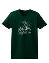 Sagittarius Illustration Womens Dark T-Shirt-TooLoud-Forest-Green-Small-Davson Sales