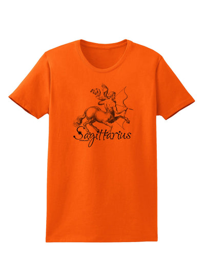 Sagittarius Illustration Womens T-Shirt-Womens T-Shirt-TooLoud-Orange-X-Small-Davson Sales