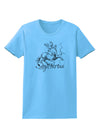 Sagittarius Illustration Womens T-Shirt-Womens T-Shirt-TooLoud-Aquatic-Blue-X-Small-Davson Sales