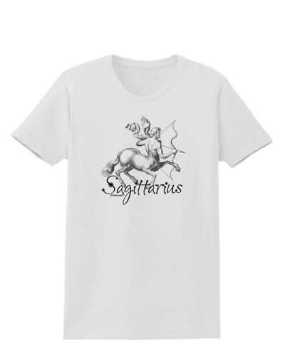 Sagittarius Illustration Womens T-Shirt-Womens T-Shirt-TooLoud-White-X-Small-Davson Sales