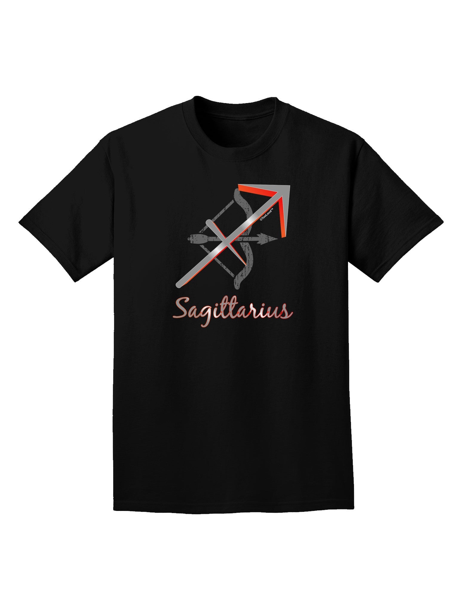 Sagittarius Symbol Adult Dark T-Shirt-Mens T-Shirt-TooLoud-Black-Small-Davson Sales