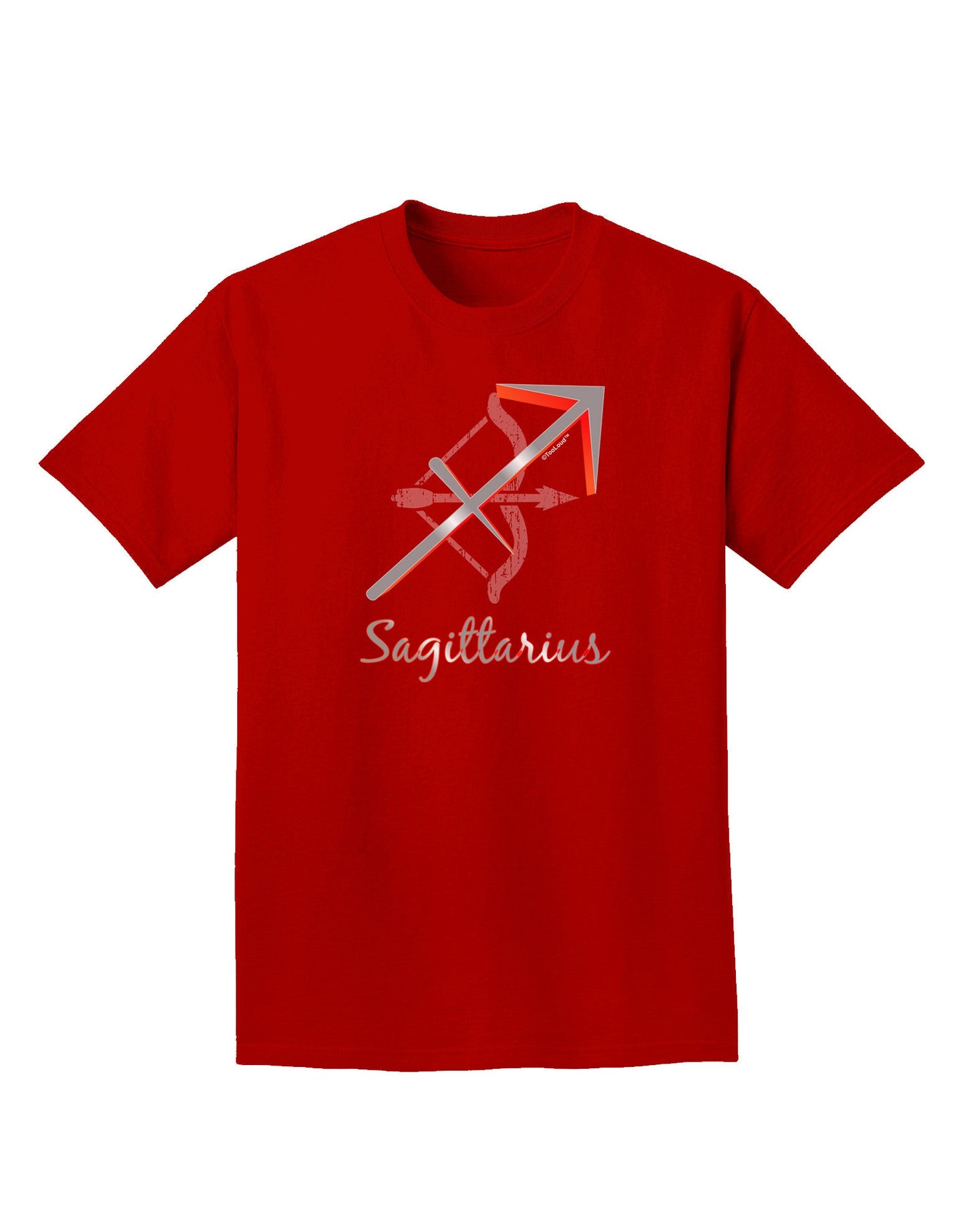 Sagittarius Symbol Adult Dark T-Shirt-Mens T-Shirt-TooLoud-Red-Small-Davson Sales
