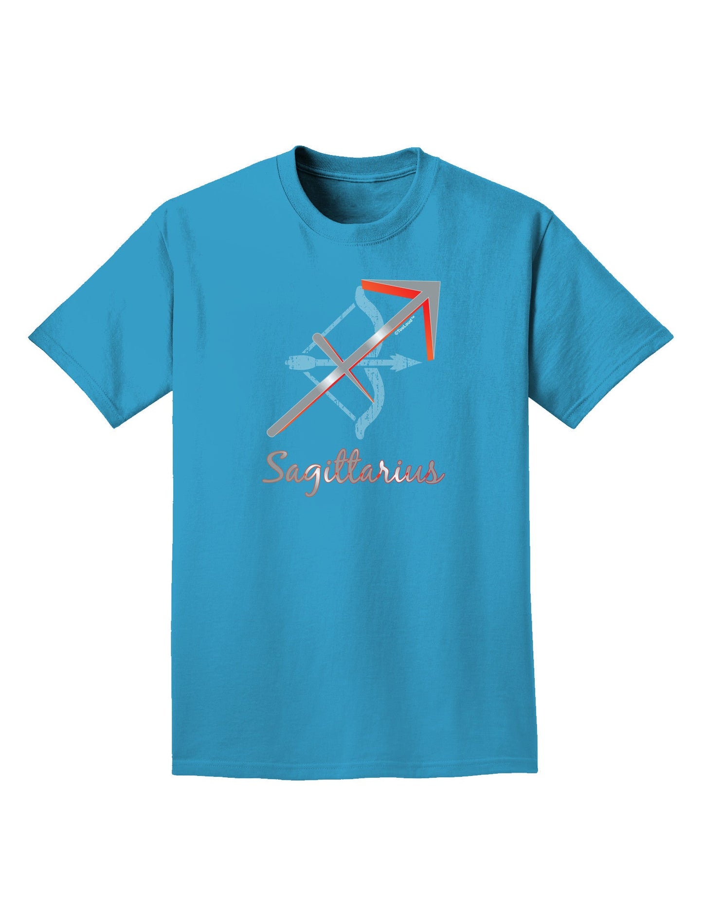 Sagittarius Symbol Adult Dark T-Shirt-Mens T-Shirt-TooLoud-Turquoise-Small-Davson Sales