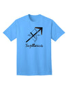 Sagittarius Symbol Adult T-Shirt-unisex t-shirt-TooLoud-Aquatic-Blue-Small-Davson Sales