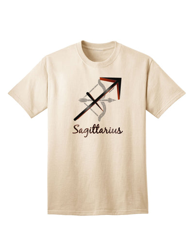 Sagittarius Symbol Adult T-Shirt-unisex t-shirt-TooLoud-Natural-Small-Davson Sales