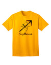 Sagittarius Symbol Adult T-Shirt-unisex t-shirt-TooLoud-Gold-Small-Davson Sales