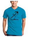 Sagittarius Symbol Adult V-Neck T-shirt-Mens V-Neck T-Shirt-TooLoud-Turquoise-Small-Davson Sales