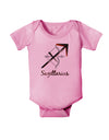 Sagittarius Symbol Baby Romper Bodysuit-Baby Romper-TooLoud-Pink-06-Months-Davson Sales