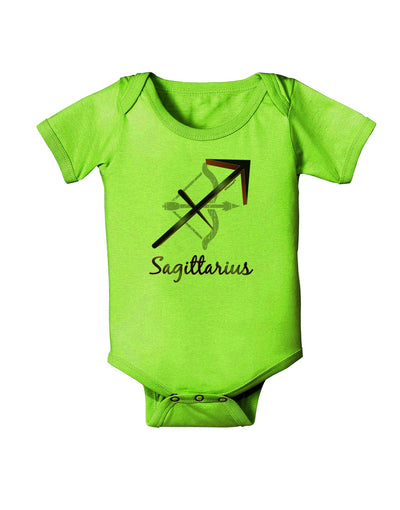 Sagittarius Symbol Baby Romper Bodysuit-Baby Romper-TooLoud-Lime-06-Months-Davson Sales