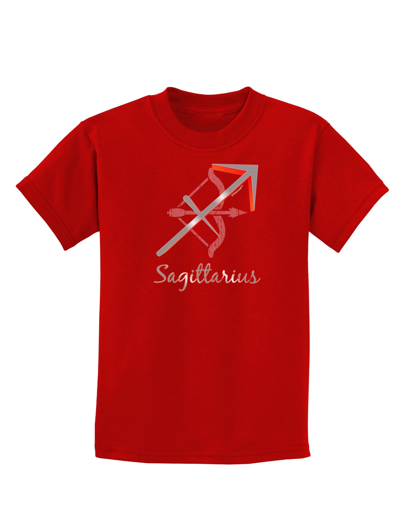 Sagittarius Symbol Childrens Dark T-Shirt-Childrens T-Shirt-TooLoud-Red-X-Small-Davson Sales
