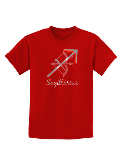 Sagittarius Symbol Childrens Dark T-Shirt-Childrens T-Shirt-TooLoud-Red-X-Small-Davson Sales