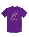 Sagittarius Symbol Childrens Dark T-Shirt-Childrens T-Shirt-TooLoud-Purple-X-Small-Davson Sales