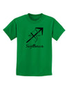 Sagittarius Symbol Childrens T-Shirt-Childrens T-Shirt-TooLoud-Kelly-Green-X-Small-Davson Sales