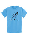 Sagittarius Symbol Childrens T-Shirt-Childrens T-Shirt-TooLoud-Aquatic-Blue-X-Small-Davson Sales