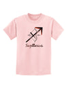 Sagittarius Symbol Childrens T-Shirt-Childrens T-Shirt-TooLoud-PalePink-X-Small-Davson Sales