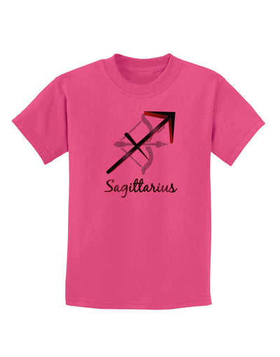 Sagittarius Symbol Childrens T-Shirt-Childrens T-Shirt-TooLoud-Sangria-X-Small-Davson Sales
