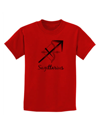 Sagittarius Symbol Childrens T-Shirt-Childrens T-Shirt-TooLoud-Red-X-Small-Davson Sales