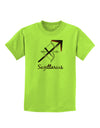 Sagittarius Symbol Childrens T-Shirt-Childrens T-Shirt-TooLoud-Lime-Green-X-Small-Davson Sales