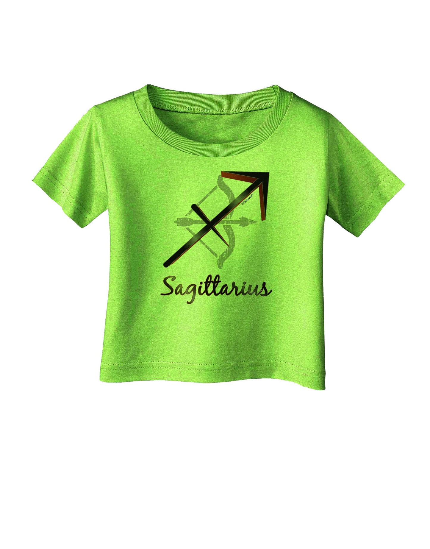 Sagittarius Symbol Infant T-Shirt-Infant T-Shirt-TooLoud-Lime-Green-06-Months-Davson Sales