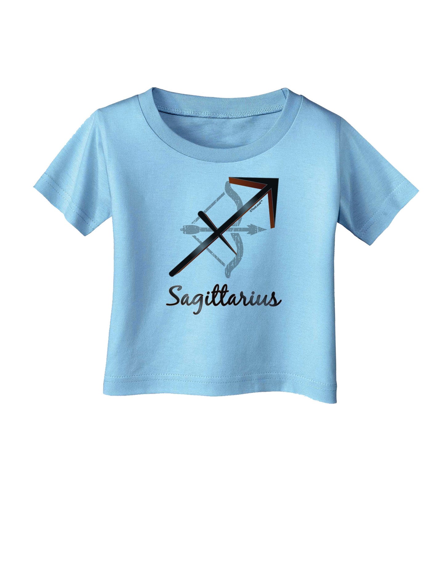 Sagittarius Symbol Infant T-Shirt-Infant T-Shirt-TooLoud-Aquatic-Blue-06-Months-Davson Sales