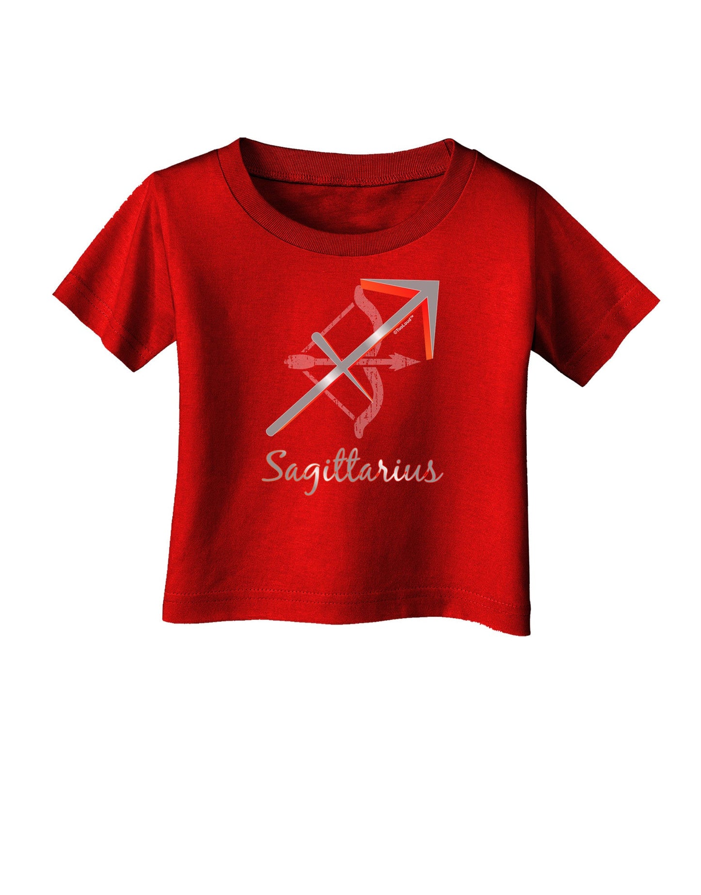 Sagittarius Symbol Infant T-Shirt Dark-Infant T-Shirt-TooLoud-Red-06-Months-Davson Sales