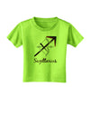 Sagittarius Symbol Toddler T-Shirt-Toddler T-Shirt-TooLoud-Lime-Green-2T-Davson Sales