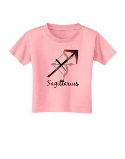 Sagittarius Symbol Toddler T-Shirt-Toddler T-Shirt-TooLoud-Candy-Pink-2T-Davson Sales